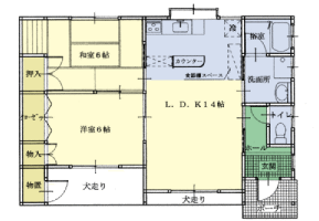 間取り図: 2LDKタイプ(グレースD)